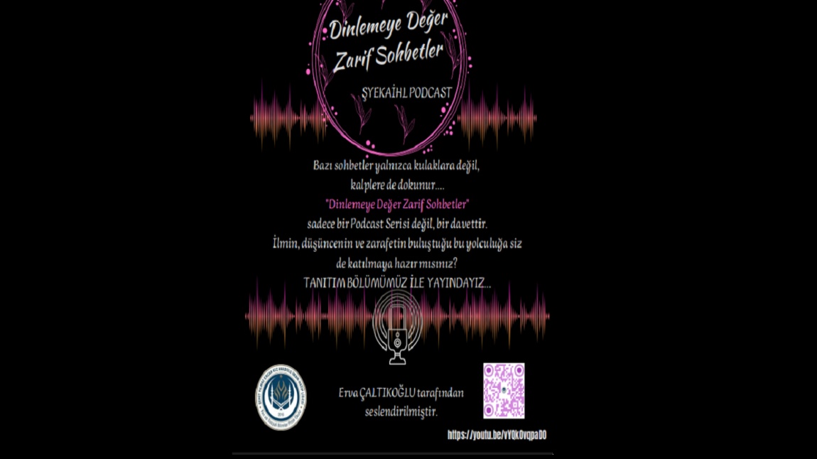ŞEHİT YILMAZ ERCAN KIZ AİHL  PODCAST SERİSİ TANITIM BÖLÜMÜ İLE YAYINDA. DİNLEMEYE DEĞER ZARİF SOHBETLER...